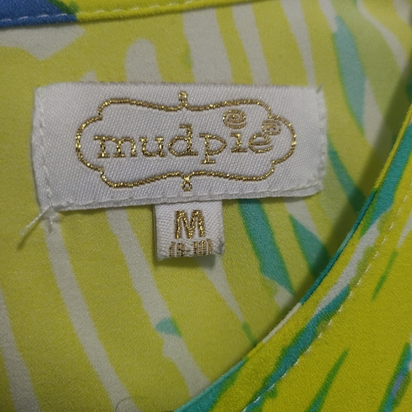 Womens Mud Pie Summer Dress Size‎ M Pockets Sun Floral - Picture 4 of 9